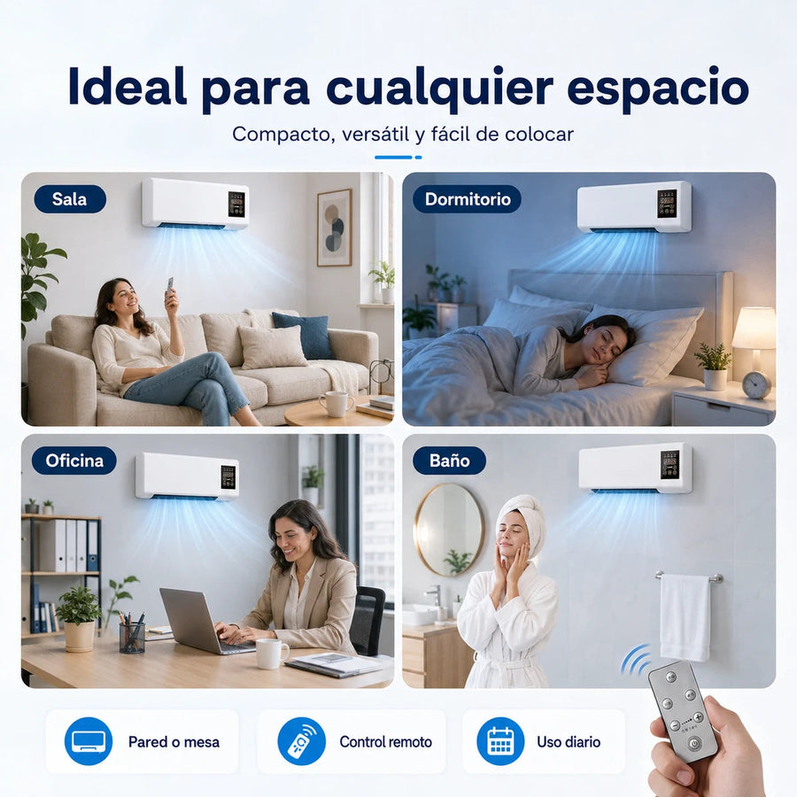 PolarAir Pro™ — Mini Climatizador de Pared 2 en 1 (Frío y Calor)