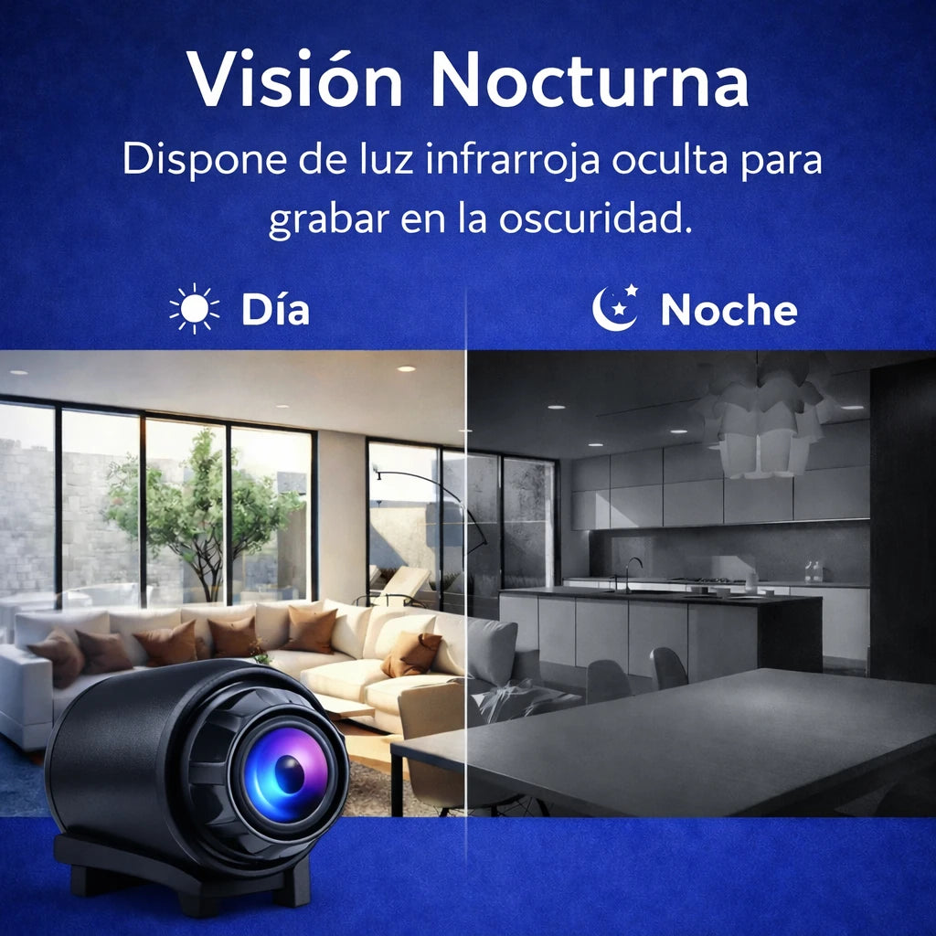 Mini Cámara de Seguridad 1080P 📹 Visión Nocturna · Detección de Movimiento 4