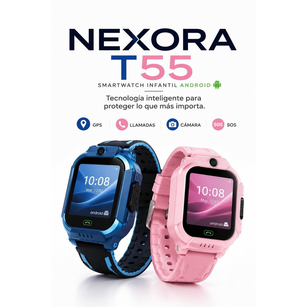 NEXORA Pro — Smartwatch Infantil con GPS, Llamadas, Cámara y SOS 📱 — 1