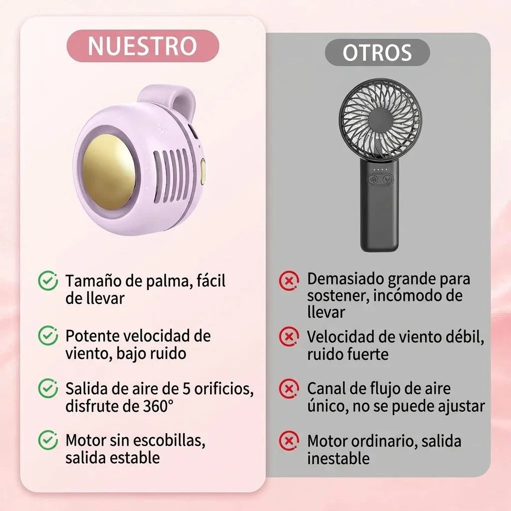 Mini Ventilador Portátil de Clip 360° 🌬️ Manos Libres, Ultra Silencioso — 4